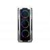 Rampage AZOR 4*12cm RGB Fanlı Siyah 1*Usb 3.0 + 2* Usb 2.0 Tempered Glass Oyuncu Kasası