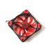 Evercool CS1230R 120*120*25mm Kırmızı Işıklı Kasa Fanı