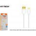 Hytech Portta HY-X201 1,5M 3A Micro Usb Gold Uçlu Beyaz Şarj Kablosu