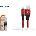 Hytech HY-X310 3A iPhone Lightning 1M, Kırmızı Şarj Kablosu