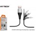 Hytech HY-X430 1.2M 3A Type-C Gri/Siyah Data + Şarj Kablosu