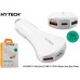 Hytech HY-XQ55 7A Hızlı Şarj 2 USB 1 TYPE-C Beyaz Araç Şarj Cihazı