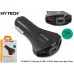 Hytech HY-XQ55 7A Hızlı Şarj 2 USB 1 TYPE-C Siyah Araç Şarj Cihazı