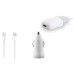 S-link IP-547 1000MA iPhone Lightning 3 in 1 Ev+Araç+Data Şarj Kablosu