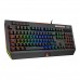 Rampage KB-R105 EXHERO Full RGB Ledli Outemu Blue Switch 5 Makro Tuşlu Standlı Türkçe Gaming Oyuncu Klavyesi