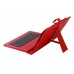Everest KB-TAB10 10 Kırmızı Micro+Mini Usb Türkçe Q Klavye Tablet Pc Kılıfı