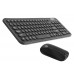 Everest KM-01W Siyah Yuvarlak Tuşlu 3D Mouse Combo Türkçe Kablosuz Klavye + Mouse