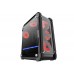 Rampage CASTLE Siyah 4*12cm RGB Fan 2*Usb3.0 + Kart Okuyucu + Led Şeritli Temper Glass Çelik Gövdeli Oyuncu Kasa