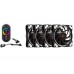 Rampage RB-K6 120*120*25mm RGB Kumandalı 4lü Kasa Fan Seti