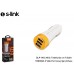 S-link SLP-140 Akıllı Telefonlar ve Tablet 5100MA 2*Usb Port Siyah/Beyaz Araç Şarj Cihazı