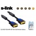 S-link SLX-900 VGA M/M 15P 1.8m Gold Monitör Kablosu