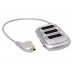 S-link SLX-SC33 SCART to 3 SCART Çoklayıcı Gümüş Nikel Uçlu Kablo