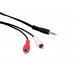 S-link SL-877 10m 3.5mm/M To 2*RCA/M Ses Kablosu