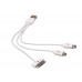 S-link SL-C23 Usb to iPdone 4/iPad + Micro 5pin+ Mini 5pin 3in 1 Çevirici Kablo