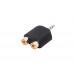 S-link SL-DC214 3.5 to 2 RCA F Stereo 25li Paket Adaptör