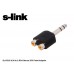 S-link SL-DC32 6.35 to 2 RCA Stereo 25li Paket Adaptör