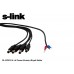 S-link SL-DC610 4 Lü Power Kırmızı+Siyah Kablo