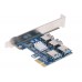 S-link SL-EX15 PCI-E to 4* USB3.0 Bitcoin Riser Ekran Kartı Çoklayıcı