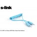 S-link SL-SP5 1m Stereo M/M Mavi Spiral Ses Kablosu