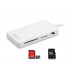S-link SL-U143 Beyaz Usb 2.0 Kart Okuyucu + 3 Port Usb Hup + Micro Otg Çevirici