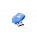 S-link SL-U94 Mavi Usb To Mikro 5 Pin + Kart Okuyucu OTG Çevirici