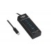 S-link SL-USB-C63 USB3.1 Type C TO 4Port 3.0 Çevirici Hub