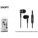 Snopy SN-778 LEGATO MP3 Kulak İçi Siyah Mikrofon - Kulaklık