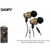Snopy SN-J02 Thunderbird Mobil Telefon Uyumlu Taşıma Çantalı Kulak içi Siyah/Gold Mikrofonlu Kulaklık