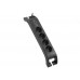 S-link SPG3040 2m 3G1.5mm2 900 Joule 4lü Akım Korumalı Siyah Priz S-link SPG3040 2m 3G1.5mm2 900 Joule 4lü Akım Korumalı Siyah Priz