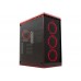 Rampage TEMPER PRO V5 4*Tempered Glass Kırmızı 4*RGB Fan 2*Usb3 2*Usb1 6*RGB Şerit Oyuncu Kasası